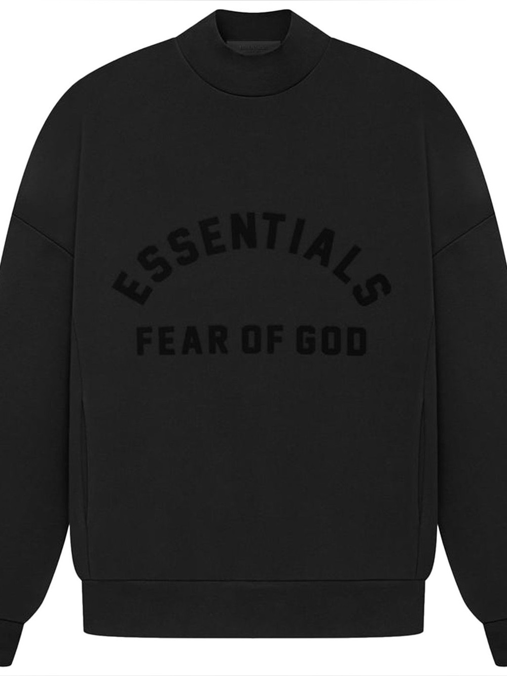 Essentials Fear of God Black Crewneck Sweatshirt
